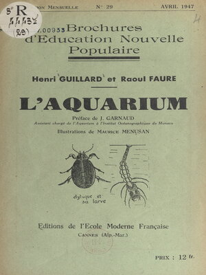 cover image of L'aquarium